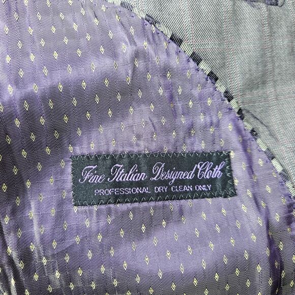 Earvin "Magic" Johnson Gray 3 Button Suit Jacket Men's Size 44R Blazer - Picture 8 of 8